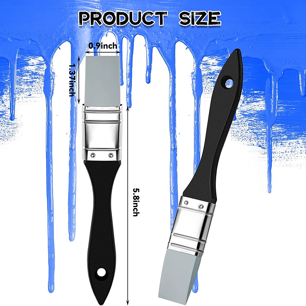 シリコンブラシ,ワイドカラー,フラットシリコン,フレキシブル,アクリルと水性ペイントツール,1インチ