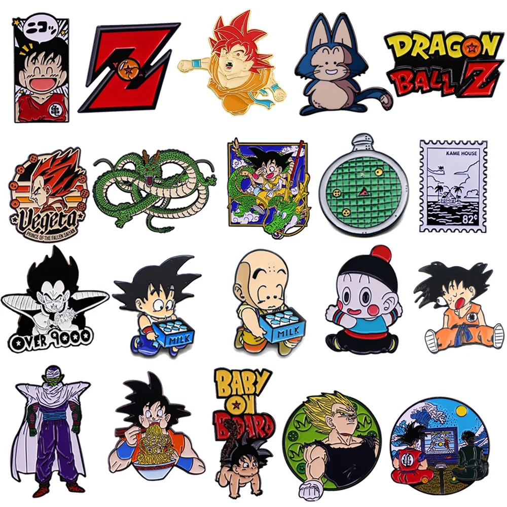 Funny Cartoon Enamel Pins Cool Anime Brooches Clothes Backpack Lapel Badges Fashion Jewelry Accessories For Friends Gifts