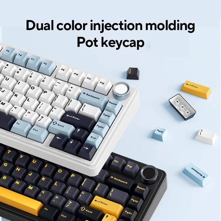 AULA F75 2.4G Teclado mecânico para jogos sem fio/Bluetooth/com fio RGB personalizado 75% layout OEM estrutura de junta de perfil