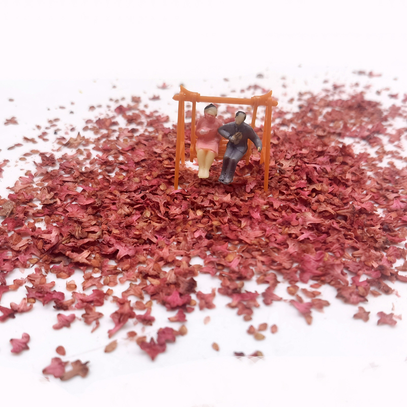 50ml/bottle Micro Landscape Leaves Diorama fake Grass Tufts Accessories Static Leaf Model for Scale Model Train Layout