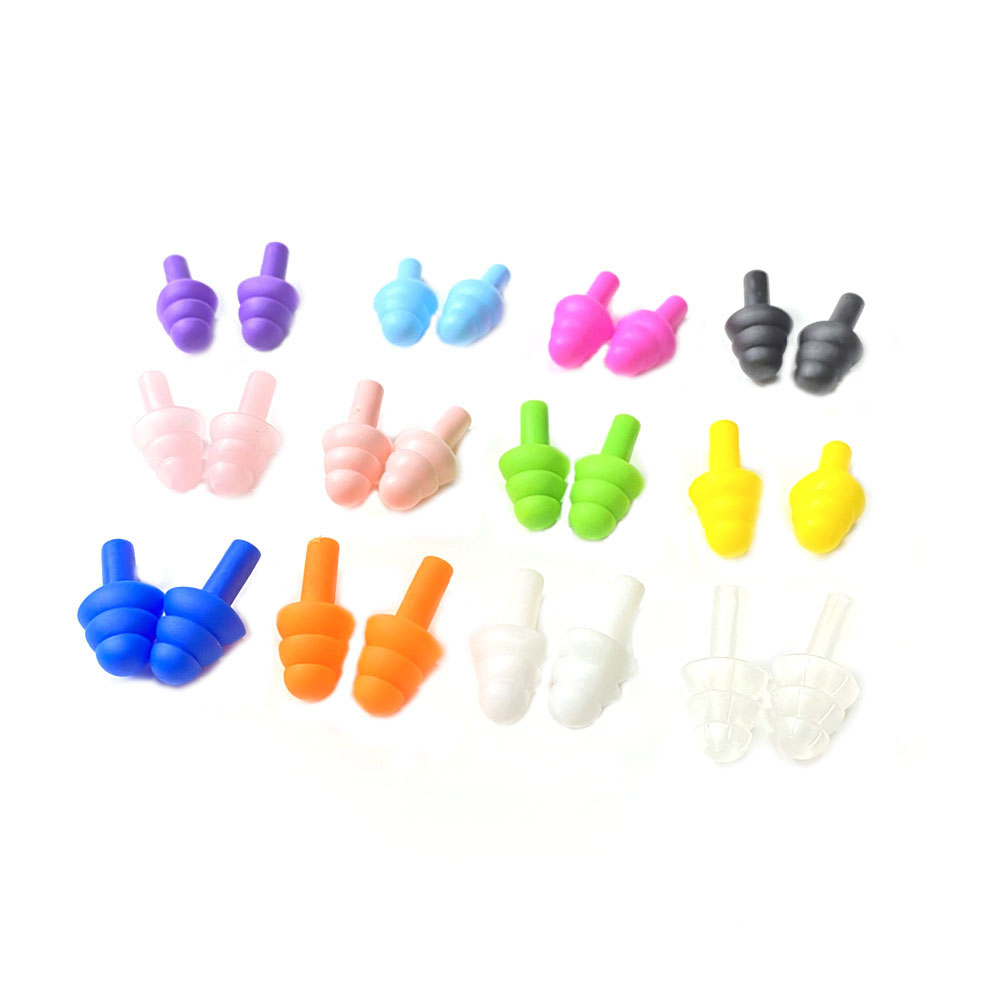 1 scatola è 5 paia di nuovi tappi per le orecchie comfort con riduzione del rumore tappi per le orecchie morbidi in silicone nuoto tappi per le orecchie in silicone protettivi per il sonno