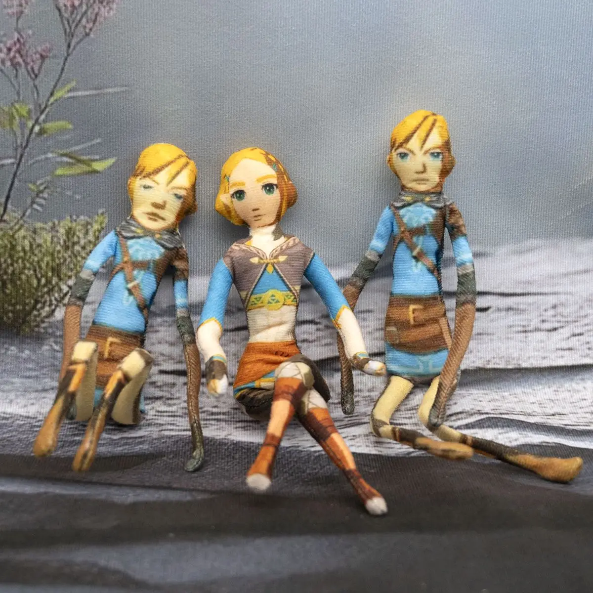 Boneka Anime The Legend of Zelda yang Dapat Digerakkan dengan Kerangka Kawat Abstrak untuk Cosplay Halloween, Prop Boneka Buatan Tangan