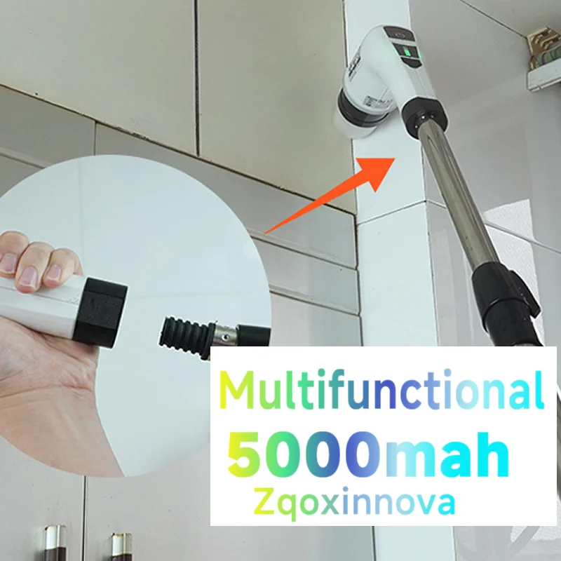 ครัวเรือนไร้สาย Spin Scrubber Gadgets ครัวแปรงผมห้องน้ําไม้กวาดห้องน้ํา Mops ไฟฟ้าแปรงทําความสะอาดอเนกประสงค์