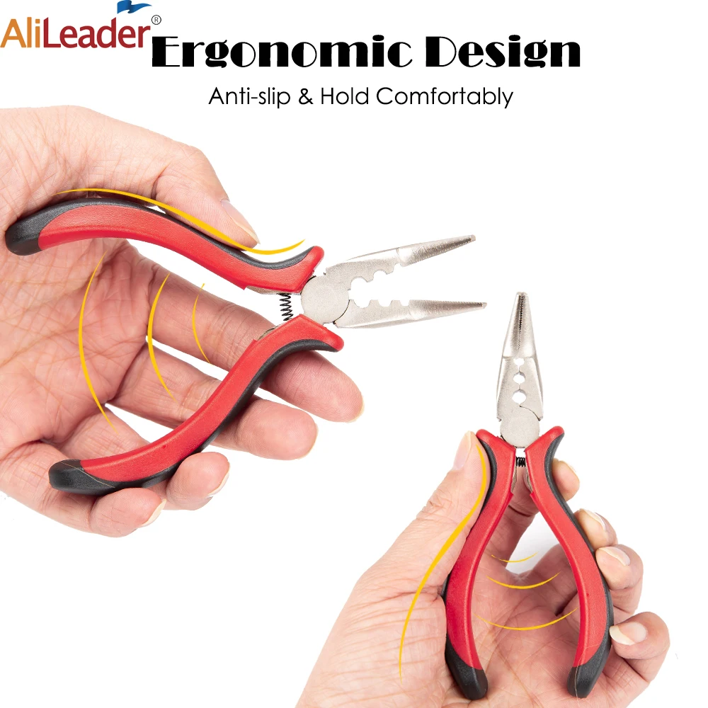 Alicates de punta curva para extensiones de cabello, herramientas profesionales para extensiones de cabello en forma de C, pinzas para extensiones de cabello, pinzas para quitar cápsulas