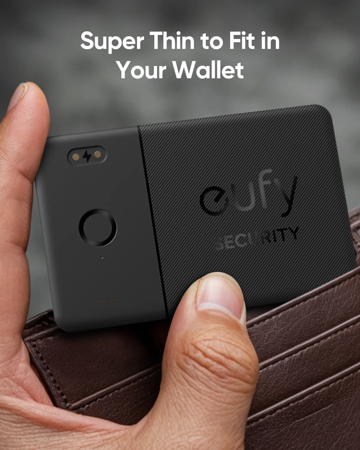 eufy SmartTrack Card E30 Rechargeable Works with Apple Find My (iOS Only) Bluetooth Tracker