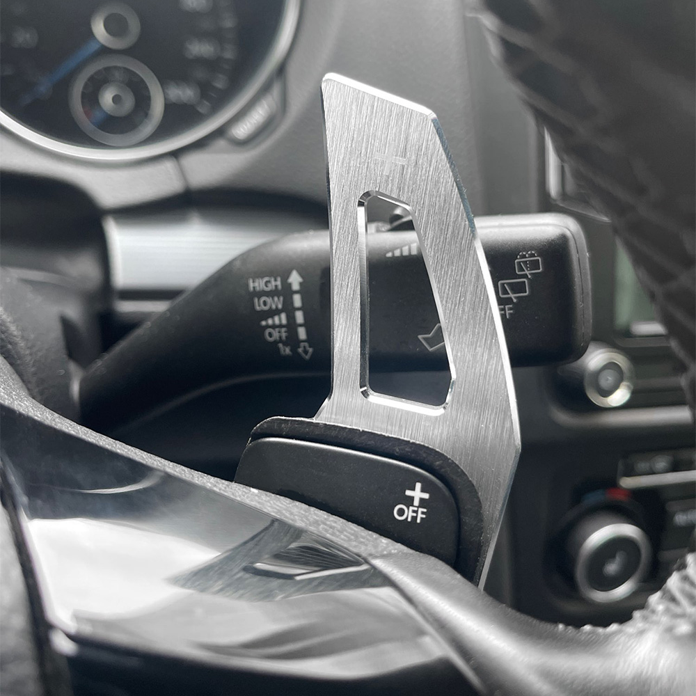 Car Steering Wheel DSG Shift Paddle Extension Shifters Sticker For Volkswagen Tiguan Golf6 MK6 Jetta GTI R20 R36 CC Scirocco EOS