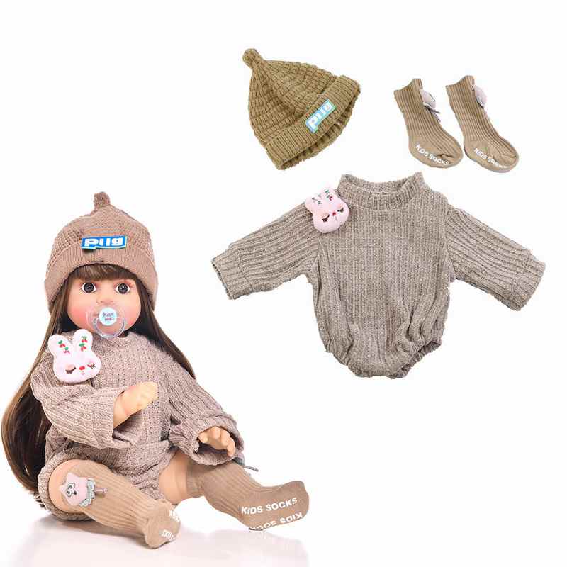 人形の服 55 センチメートル人形 22 インチ人形の服セータードレス全体的な DIY おもちゃ人形の衣装人形の服アクセサリー