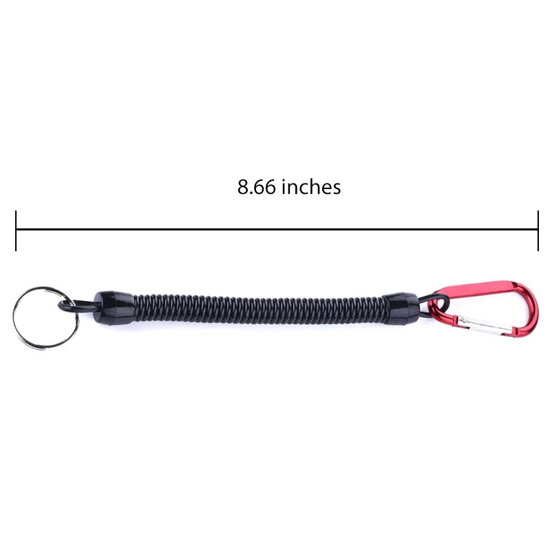 Tattico retrattile primavera corda elastica attrezzatura di sicurezza strumento escursionismo campeggio anti-smarrimento portachiavi telefono cordini da pesca all'aperto