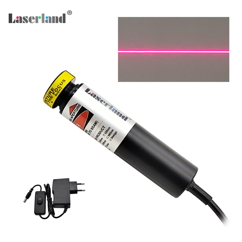 Fokussierbarer roter Laserlinienmodul-Locator, Markierungsschneider für Ausrichtung, Holzarbeiten, Schneidemaschine, Sägewerk, 18 mm