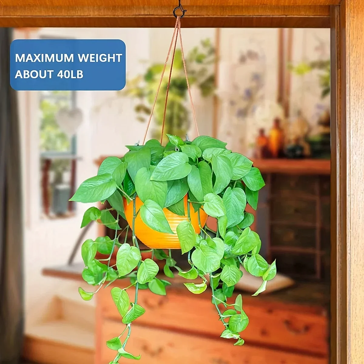 6-21PCS Hanger Hooks with Safety Buckle Windproof Screw Hooks Hanging Outdoor String Lights,Ceiling Hook Plants,Christmas Lights
