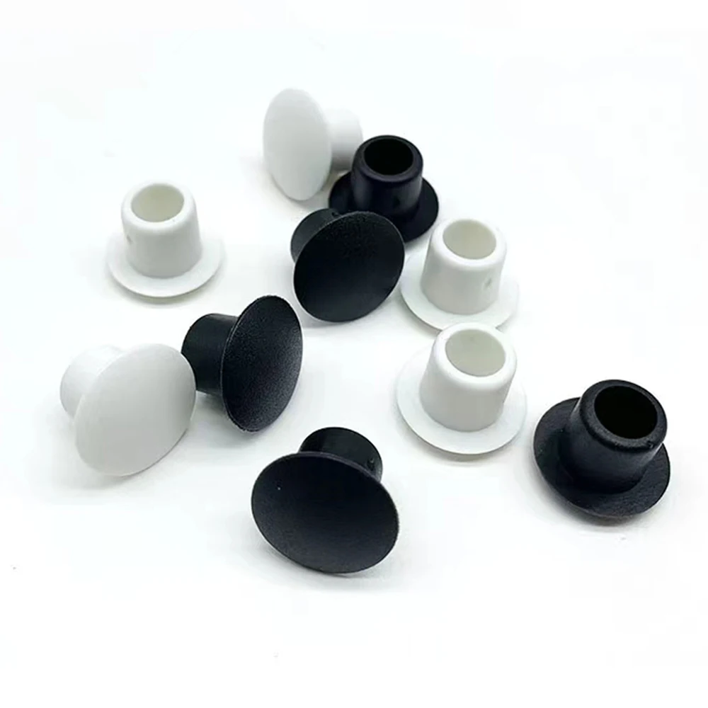 5/10/20Pcs PVC Mềm Cao Su Lỗ Cắm 9Mm 10mm11mm Trắng/Đen Bụi Nắp Không Thấm Nước vòng Ống Niêm Phong Cắm Phần Cứng Vít Bao Gồm