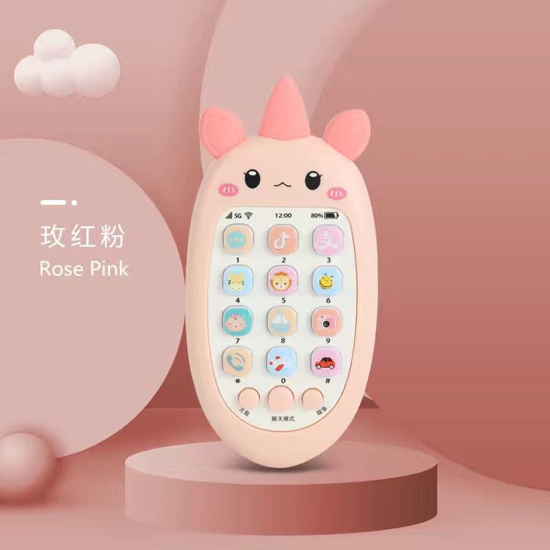 Baby Telephone Music Toy Sound Machine Kids Infant Early Educational Mobile Phone Gift