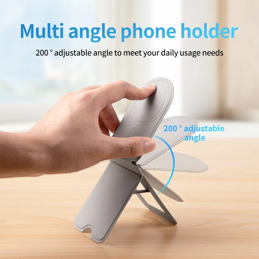Soporte magnético para teléfono para iPhone 15, 14, 13, 12, 11 Pro Max Plus, soporte plegable para teléfono magnético de escritorio, soporte Magsafe para Apple