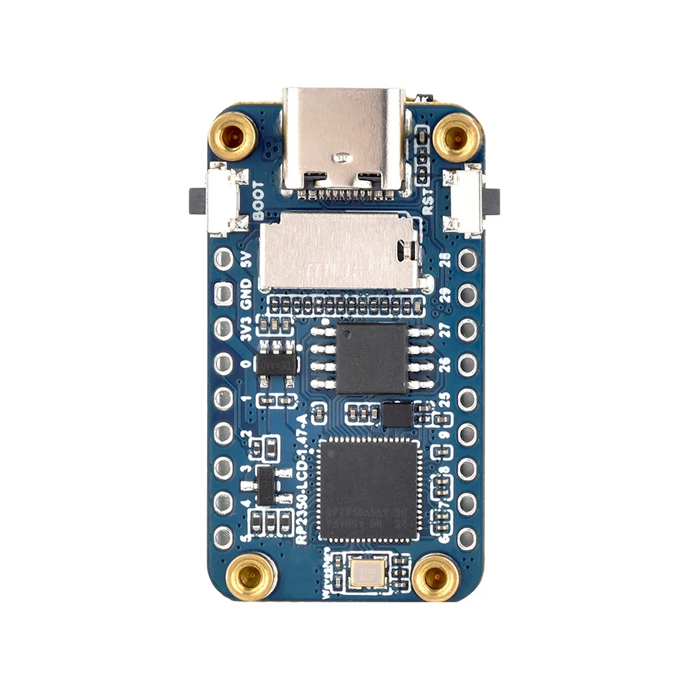 Tipo-C RP2350 LCD 1.47 polegadas Placa de Desenvolvimento de Tela LCD 172 × 320 RP2350A Processador de Tela de 1.47 polegadas para Aspberry Pi RP2350