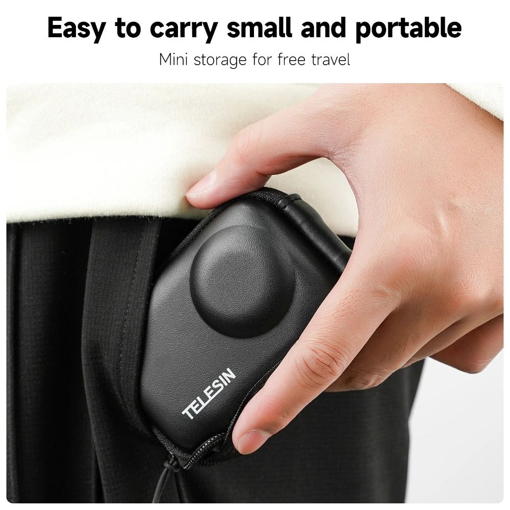 Mini Bolsa de Proteção Armazenamento para Dji Osmo Ação 4, escovado, Meio Aberto, Quick Release, Maleta para Ação 3 Acessórios