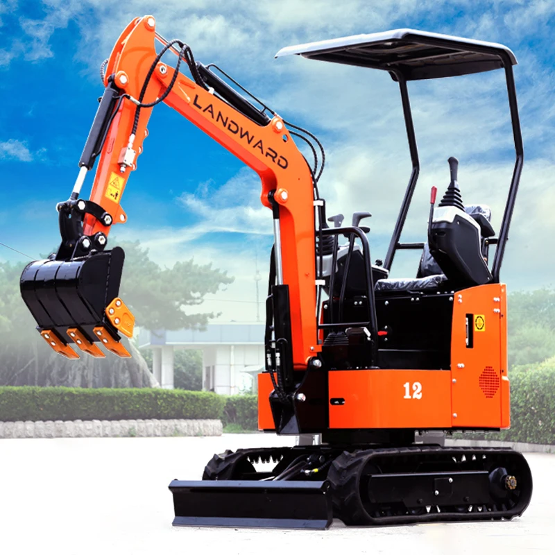 Mini excavadora de 1 tonelada, excavadora pequeña personalizada de alta calidad, 1,2 toneladas, CE/EPA, 1000KG