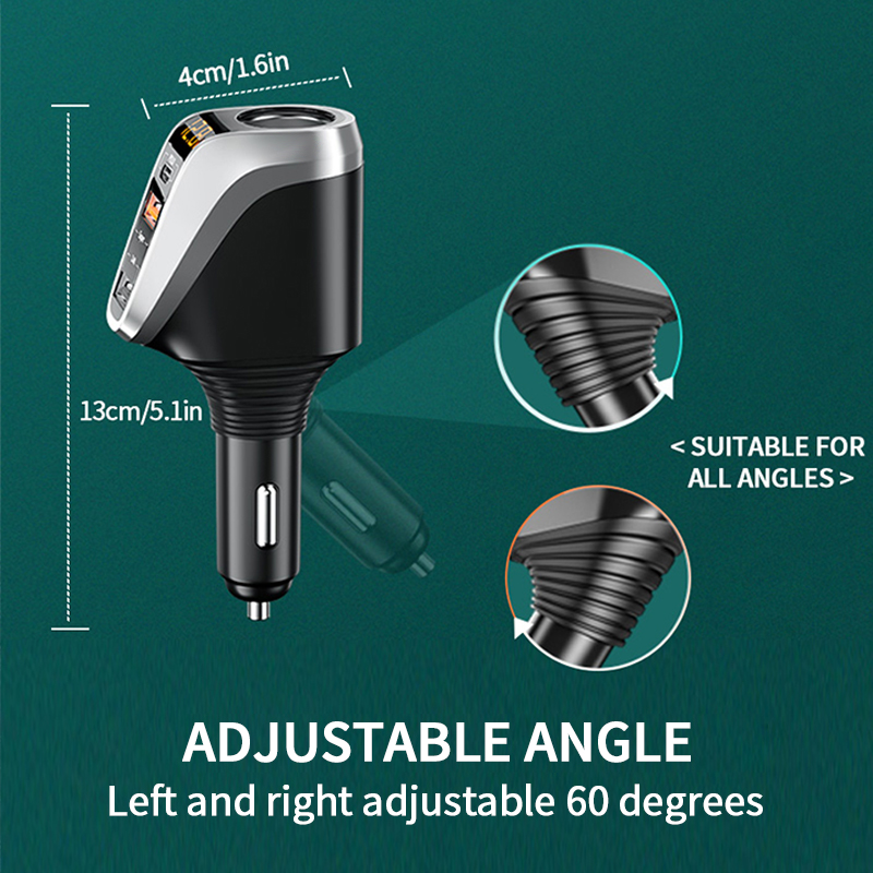 BLALION 180W USB Autolader Super Snel Opladen QC3.0 PD 66W Quick Charge Sigarettenaansteker Voor iPhone xiaomi Samsung
