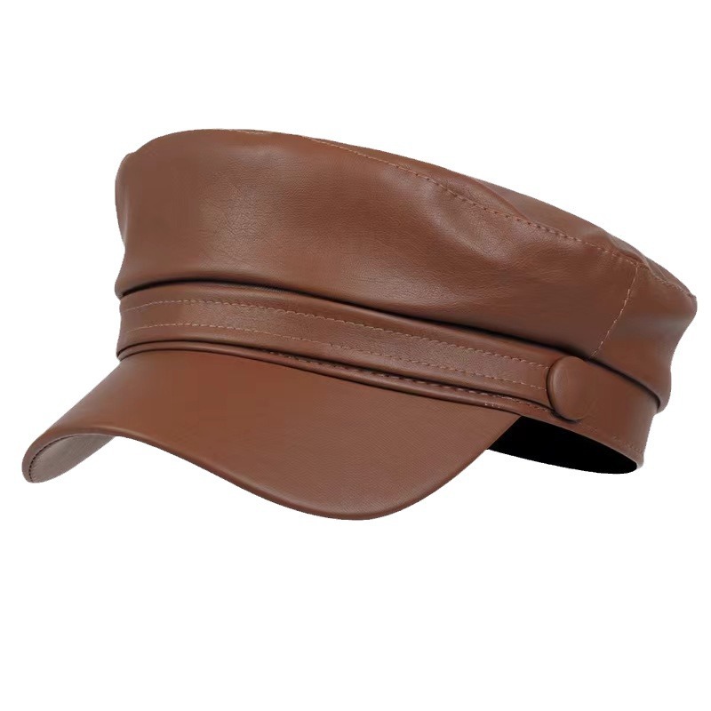 Chapeau octogonal noir rétro britannique, casquette de canard d'automne et d'hiver pour femmes, chapeau de journal japonais décontracté et polyvalent, tendance