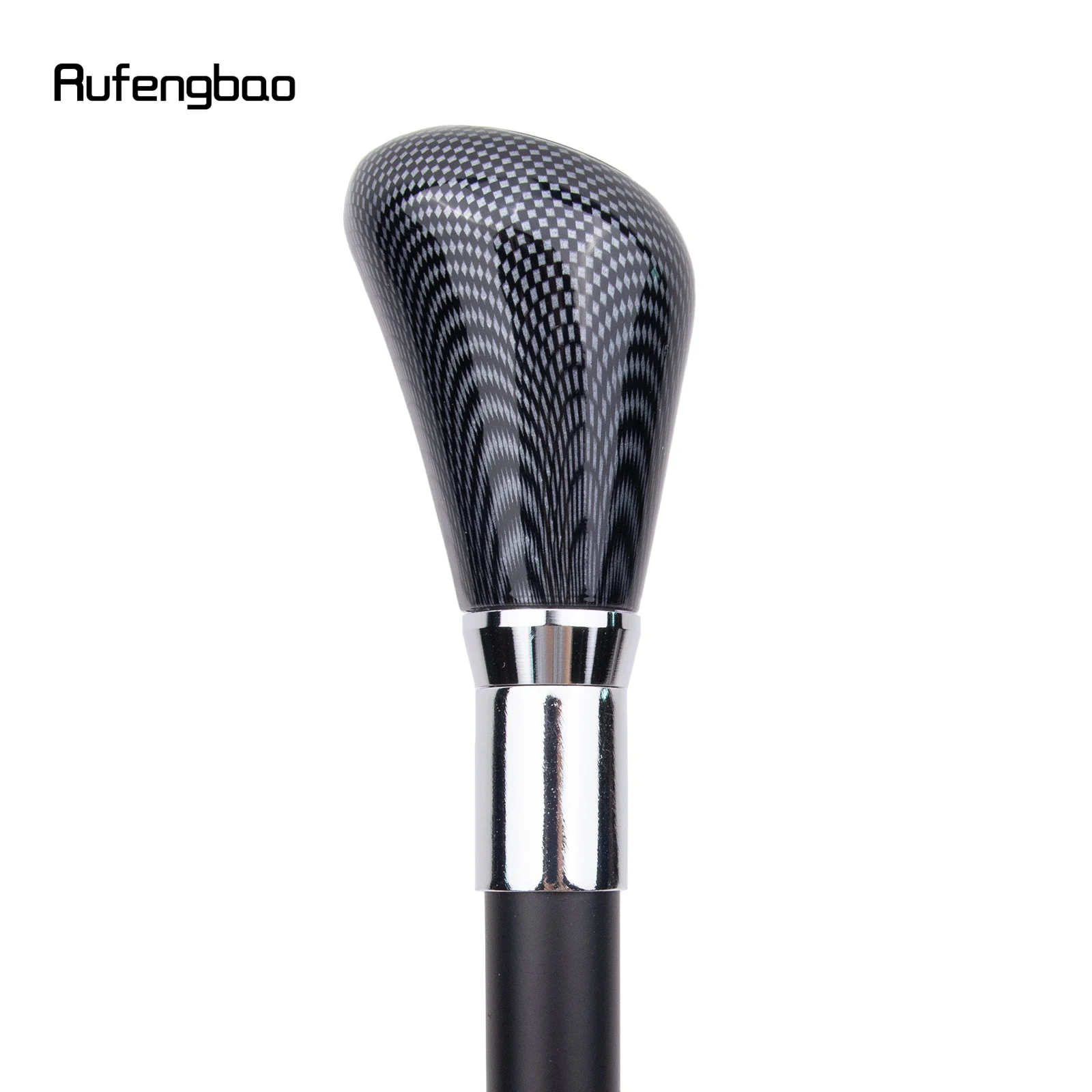 Preto grade branco bengala moda decorativa bengala cavalheiro elegante cosplay cana crosier 93cm