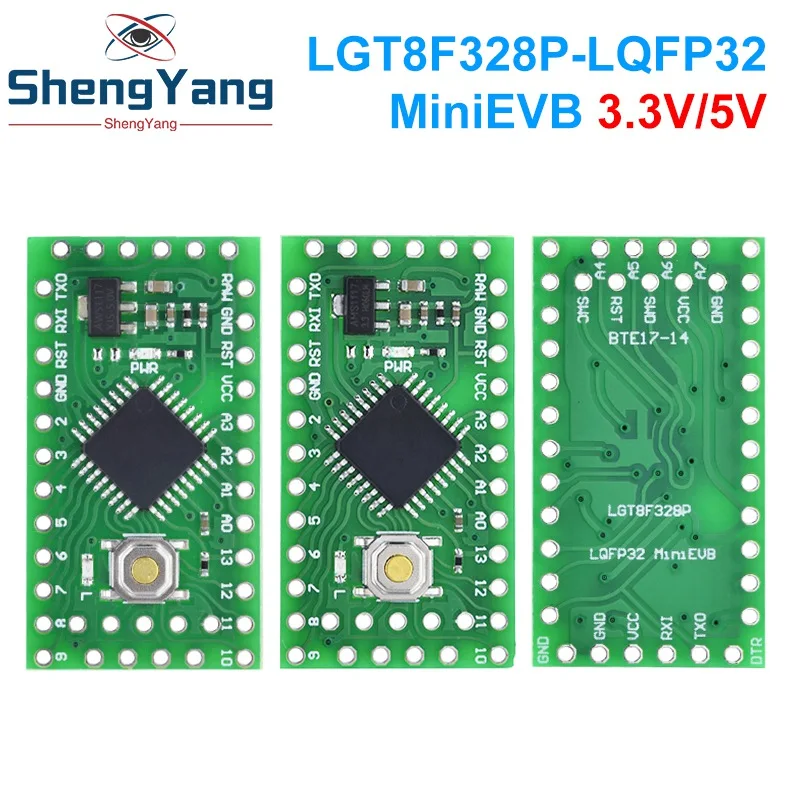 TZT 1/5 шт. LGT8F328P LQFP32 MiniEVB 3,3 В/5 В заменяет Pro Mini ATMEGA328P, полностью совместим с драйвером Arduino ИСПОЛЬЗОВАНИЕ HT42B534-1