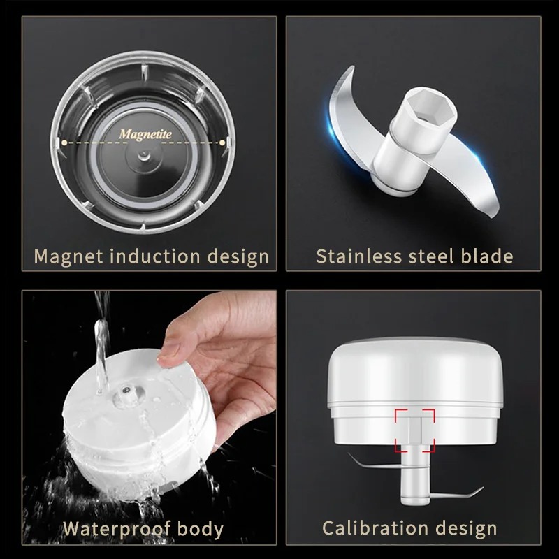 Mini picadora de ajo eléctrica de 100ML/250ML, picadora de carne USB, trituradora de ajo, trituradora de verduras y jengibre triturada duradera y resistente