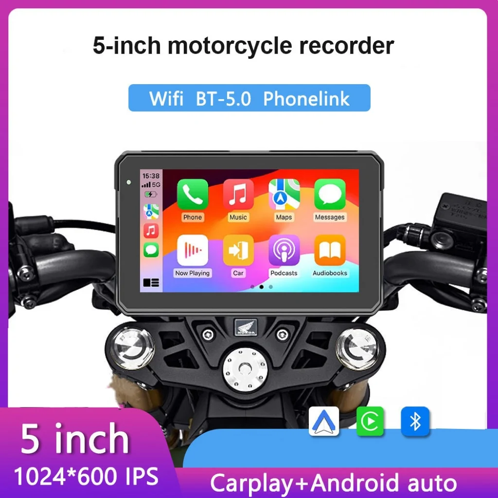 5/7 pollici Carplay Moto Wireless CarPlay Android Auto Airplay Display Schermo Portatile Moto Monitor IPX7