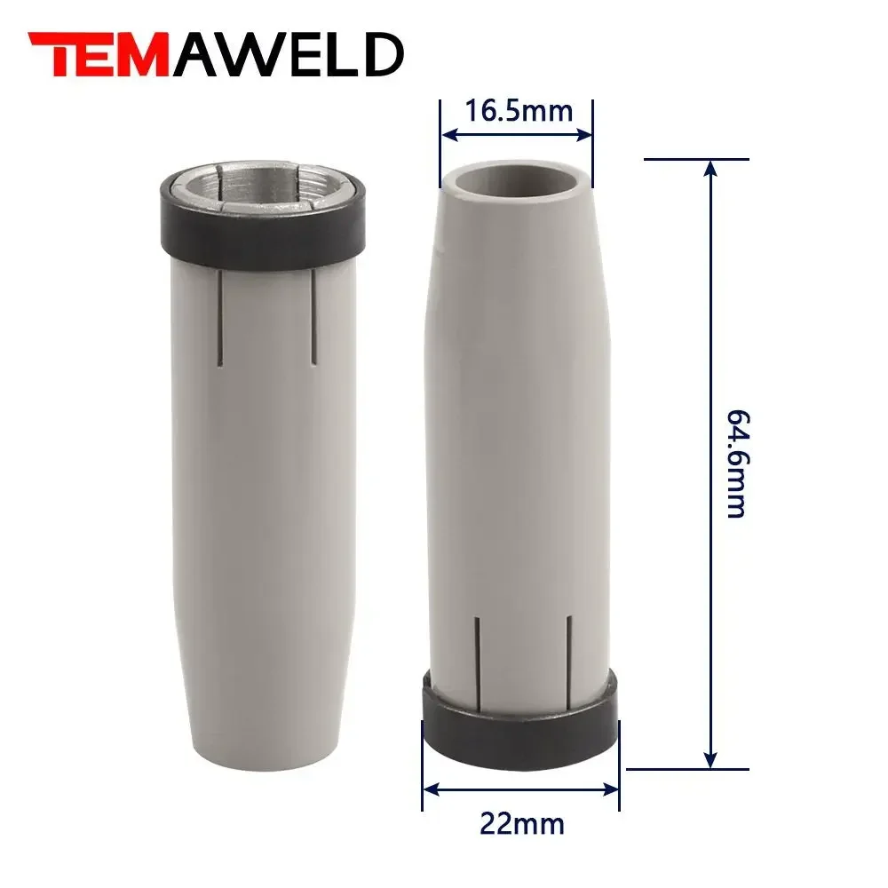 9Pcs 24KD New Coating Protection nozzle  0.8/1.0/1.2mm MIG Torch Gas Nozzle Tip Holder of 24KD MIG MAG Welding Torch
