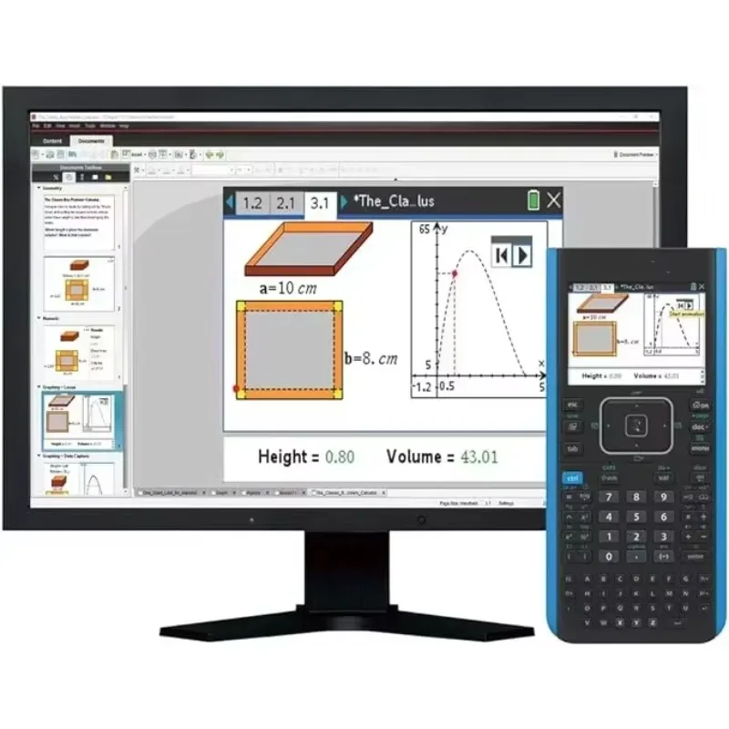 NOVA calculadora de instrumentos elétricos de gráficos coloridos TI-Nspire CX II CAS
