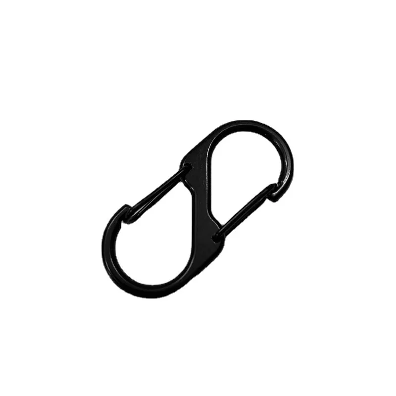 1 ~ 10PC Slock Buckles, โลหะ Double Headed พวงกุญแจ, หัวเข็มขัดแปดเหลี่ยม, คลิปฤดูใบไม้ผลิ, อุปกรณ์ตั้งแคมป์และเดินป่า