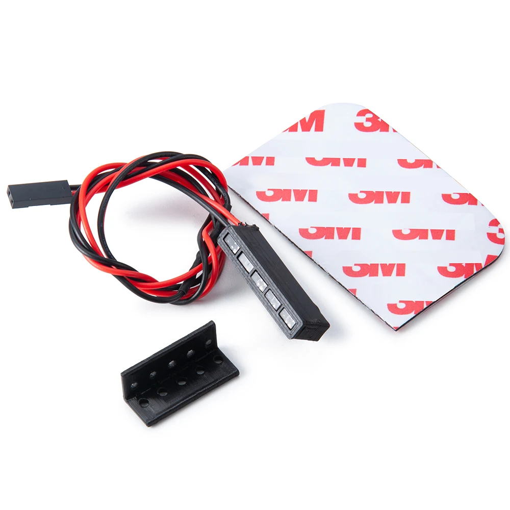 AXSPEED 32/65Mm Đỏ LED Đèn Thanh Trục SCX10 Wraith RR10 Traxxas TRX-4 D90 1/10 RC xe Bánh Xích Xe Mô Hình Trang Trí Phần