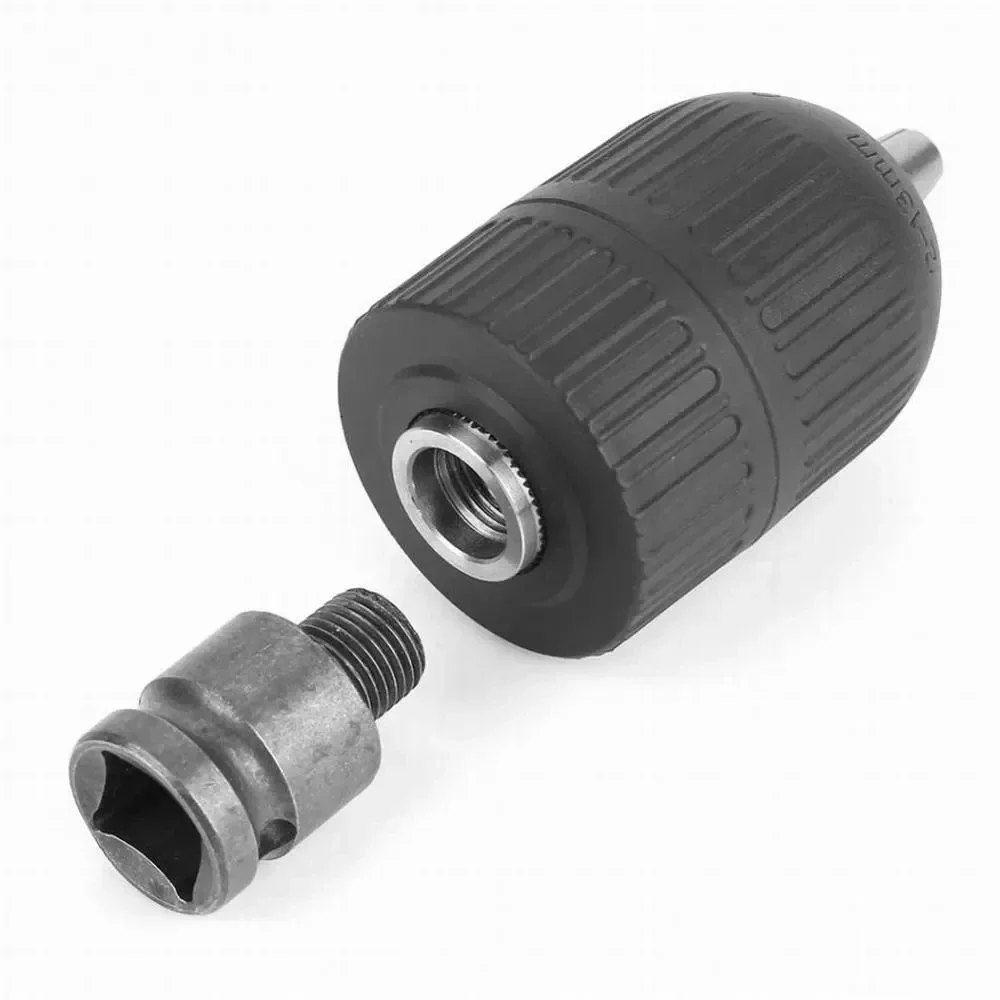 Boorkop met 1/2 inch boorkop vierkante vrouwelijke adapter, 1/2-20UNF snelgreep snelspanboorhouder 2 mm ~ 13 mm (0,08 "~ 0,51") klembereik