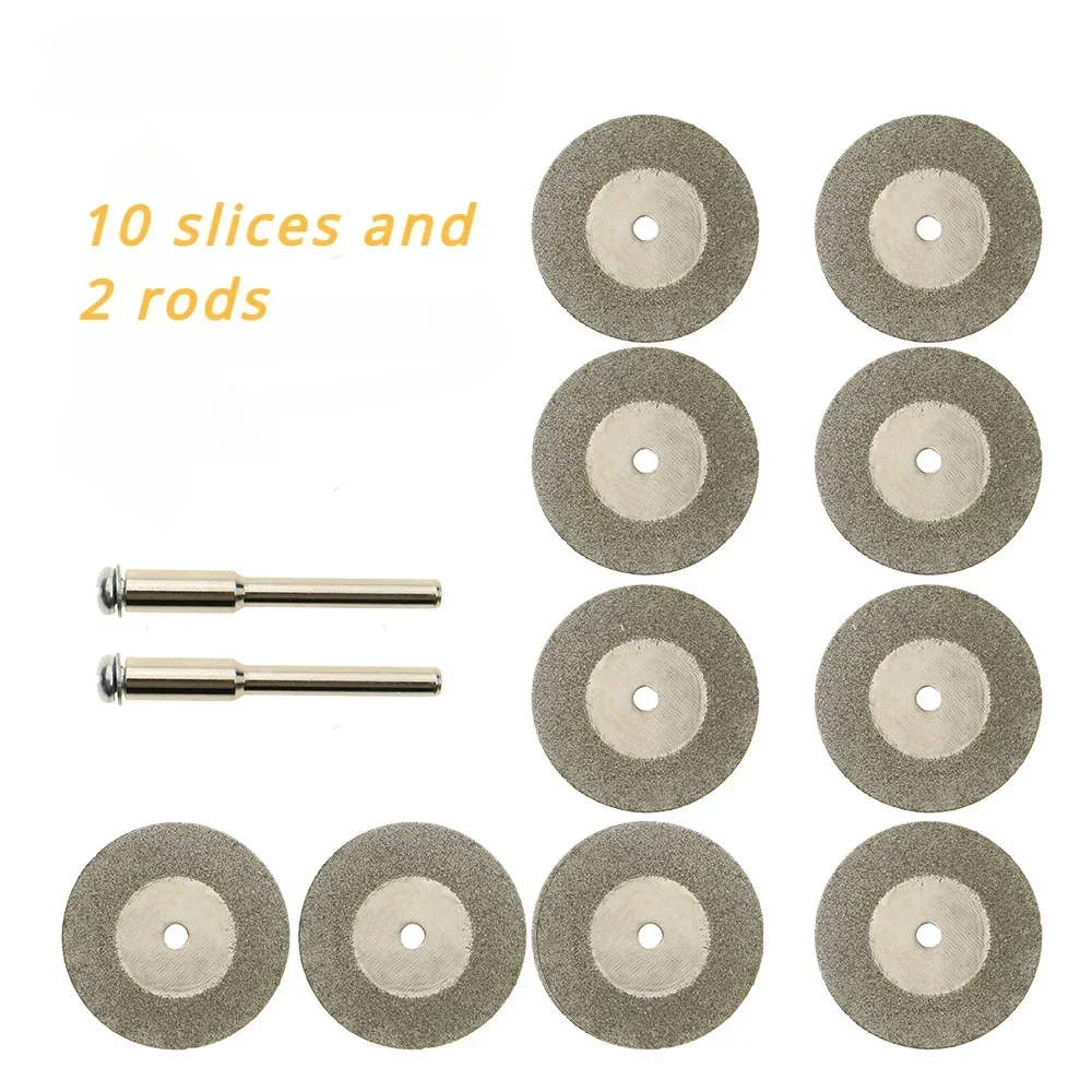 Discos De corte De diamante De 20-30mm, taladro De hoja De corte para herramienta rotativa Dremel, disco abrasivo, accesorios De Disco De Corte, 10 Uds.