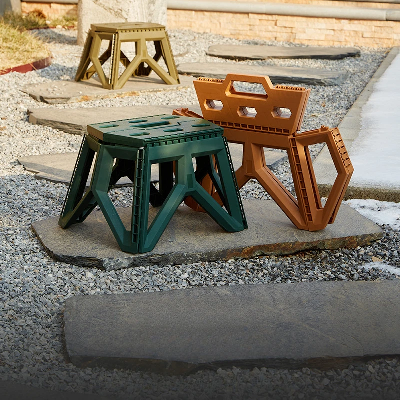Outdoor Small Stool Portable Folding Stool High Load Bearing Durable Small Chair Fishing Stool Beach