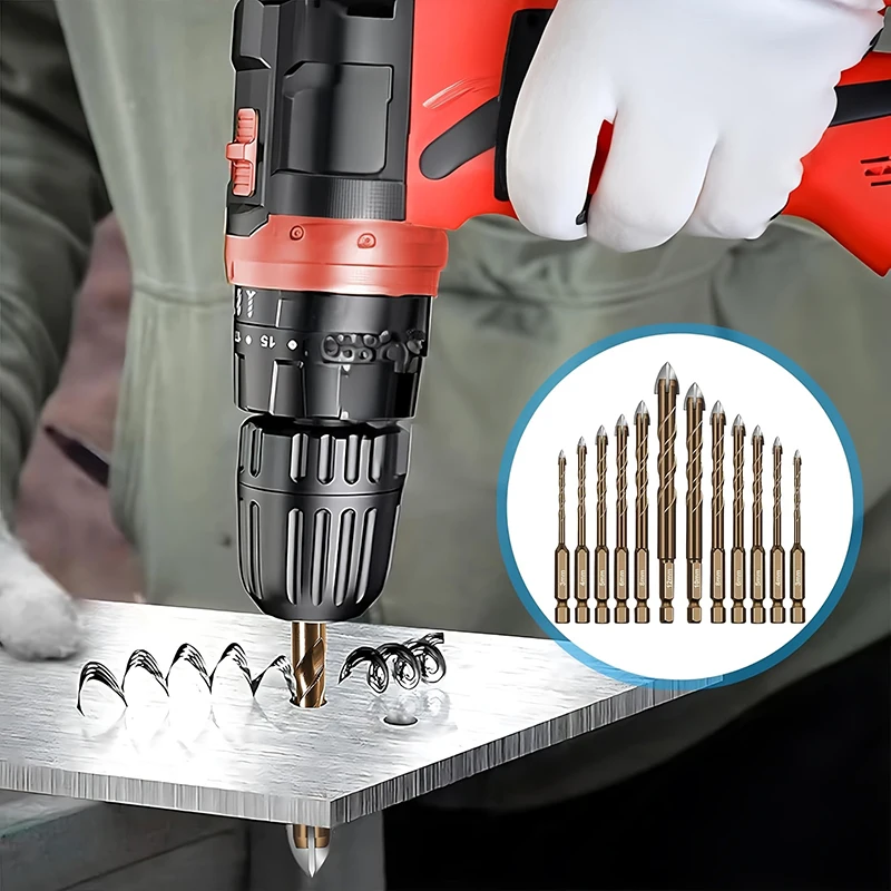 1pc brocas cruz carboneto de tungstênio telha cerâmica brocas para porcelana telha cerâmica/béton/vidro ferramentas de perfuração