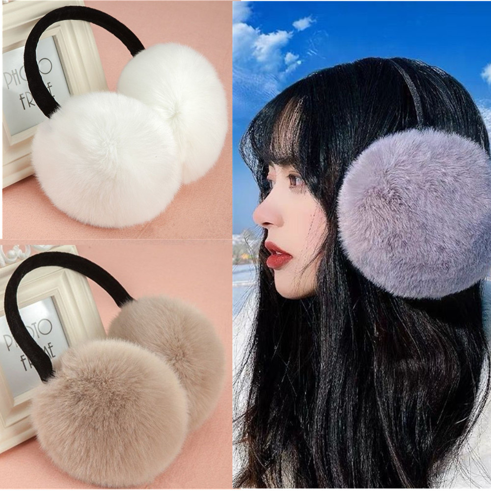 Cache-oreilles en peluche moelleux pour hommes et femmes, monochromatique, mignon, plus chaud, doux, confortable, décontracté, oreillettes, hiver, chaud, fournitures ista, nouveau