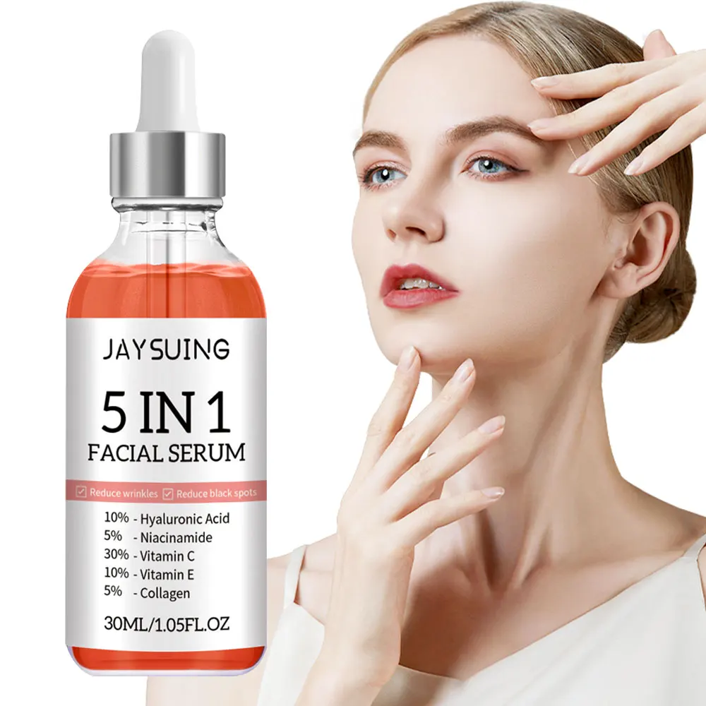 5 In 1 Hyaluronic Acid Essence Niacinamide Brightening Skin Moisturizing Shrink Pores Facial Care Serum Anti Aging Skin Care