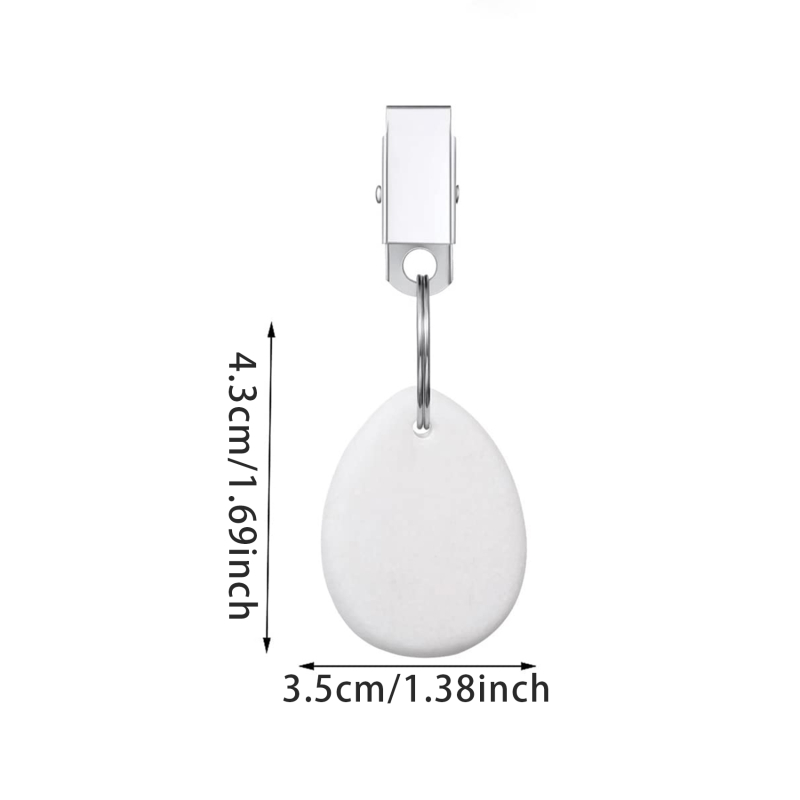 8PCS Tischdecke Gewichte Tropfen Form Anhänger Outdoor Tischdecke Gewichte Steine Mit Metall Clips Marmor Tisch Abdeckung Gewichte