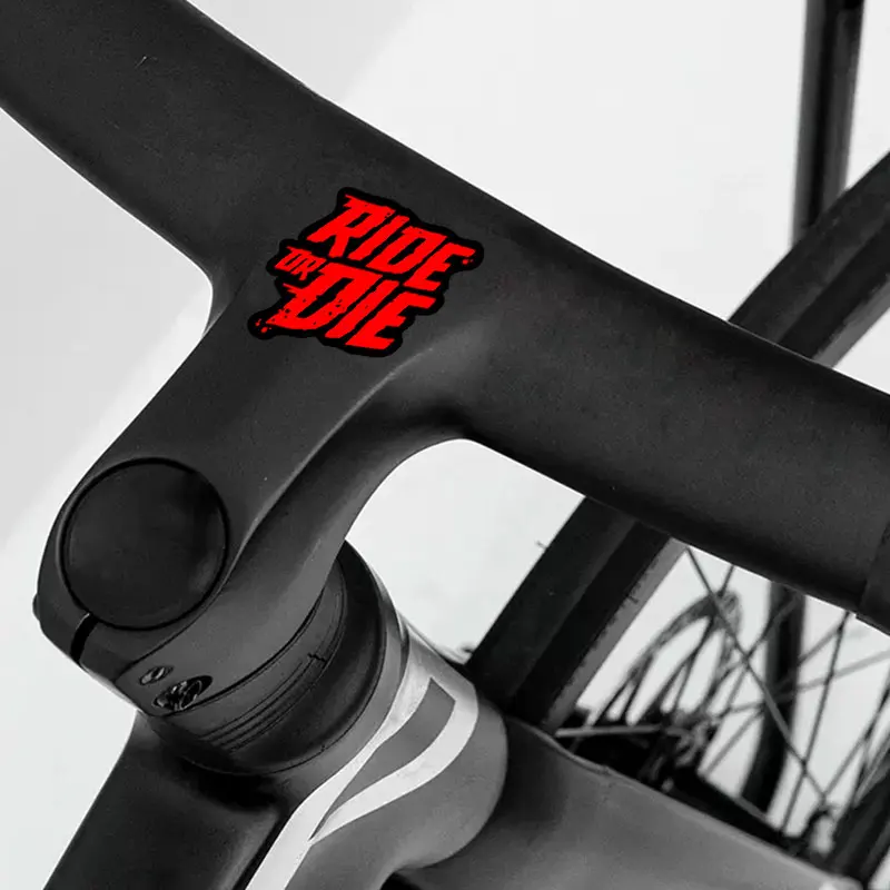 1PC ライドオアダイ自転車フレームステッカー DIY マウンテンバイク Mtb ステッカートップチューブ防水ビニールデカールオートバイアクセサリー
