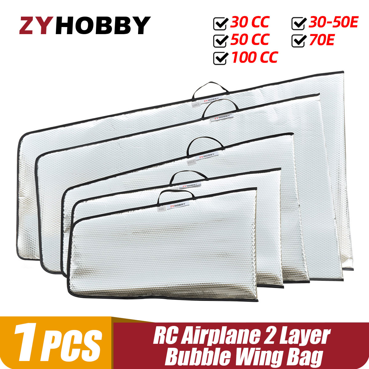 1 шт. 2-слойный защитный чехол с пузырьковым крылом для радиоуправляемого самолета 30E 70E 30CC 50CC 100CC