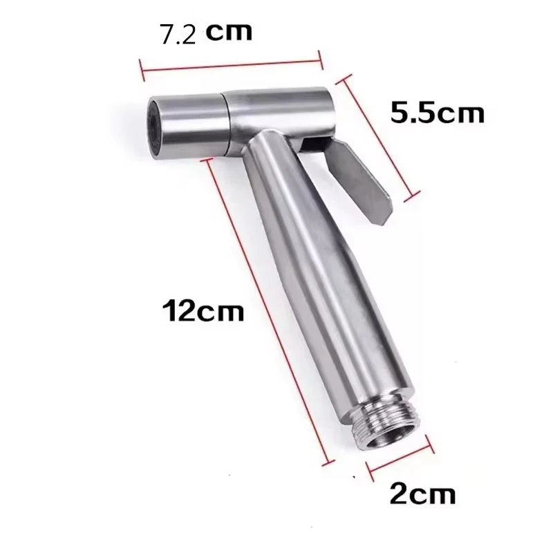 Rubinetto per bagno in acciaio inossidabile Spray Rubinetto per bidet per WC portatile Spruzzatori per bidet a mano in acciaio inossidabile Spruzzatore d'acqua spazzolato