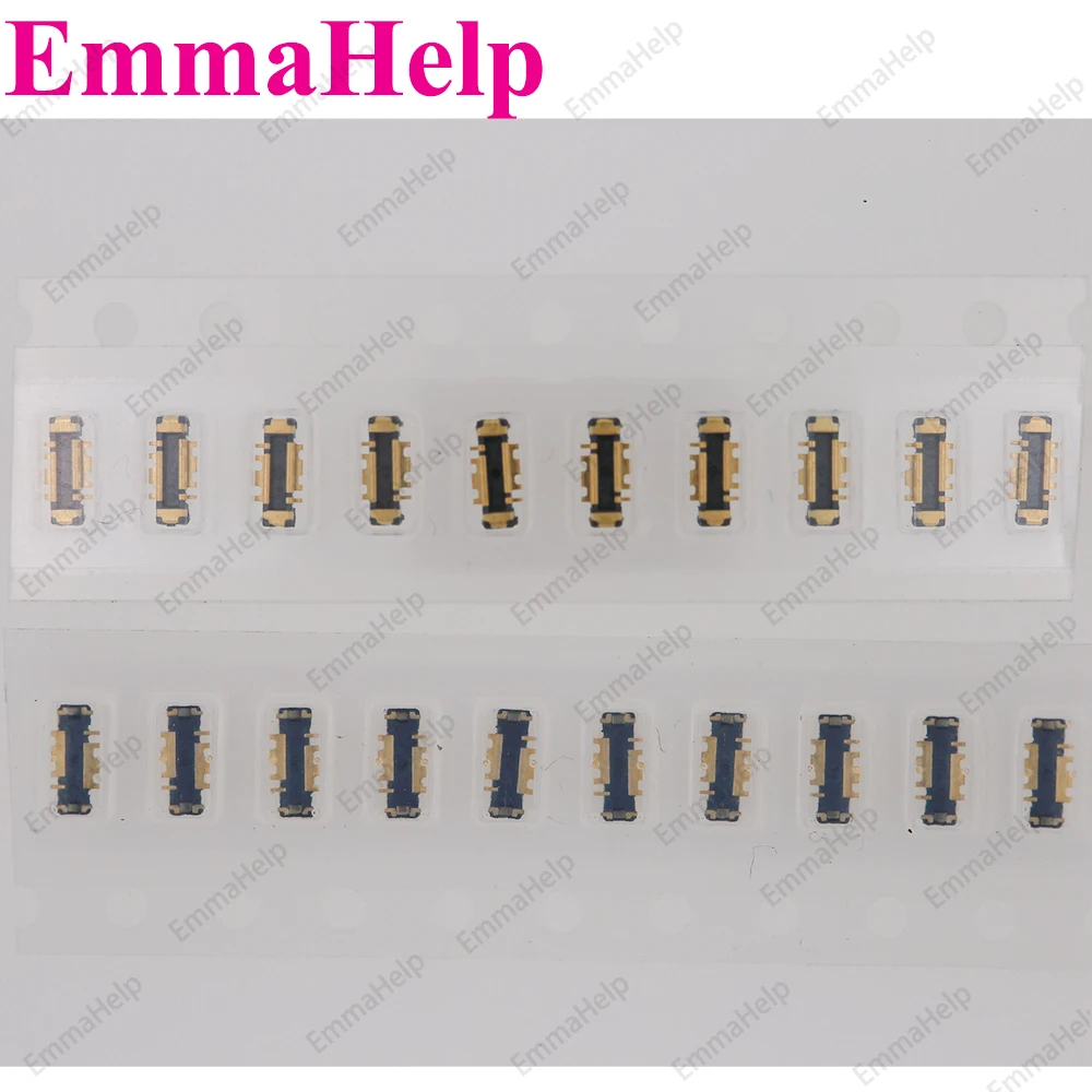 EmmaHelp 10 Uds FPC en Cable flexible de batería para iPhone 15 14 12 13 11 Pro Max 6 6S 7 8 Plus X XS XR conector Clip enchufe