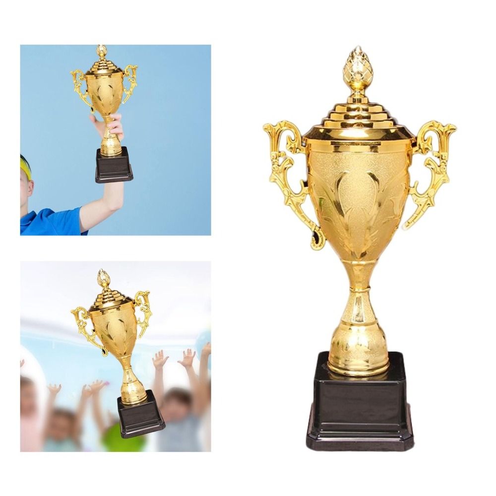 Gouden Trofee Voor Kinderen Beloont Schoolbelonende Voetbalcompetitie Winnaar Prijs Trofee Speelgoed Plastic Model Kleine Prijzenbeker