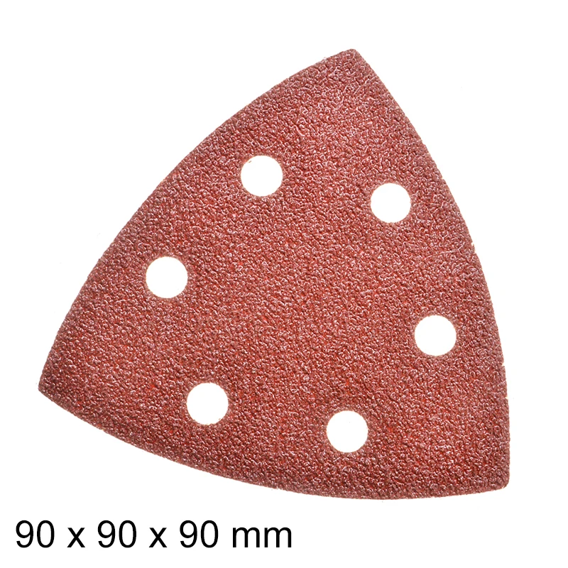 60PCS Triangular Sanding Disc 90mm Delta Sander Hook & Loop Sandpaper Abrasive Tools for Sanding Grit 40-400