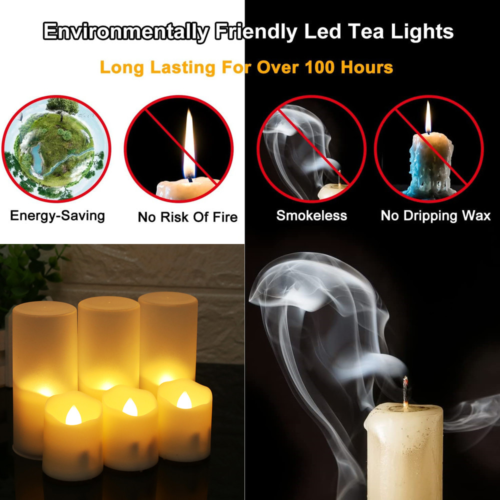 Wiederauf ladbare LED-Kerzen von USB-Timer Remote flackernde Flammen Hochzeit Kerzen Geburtstag Wohnkultur Tee lichter Ladegerät Kerze Lampe