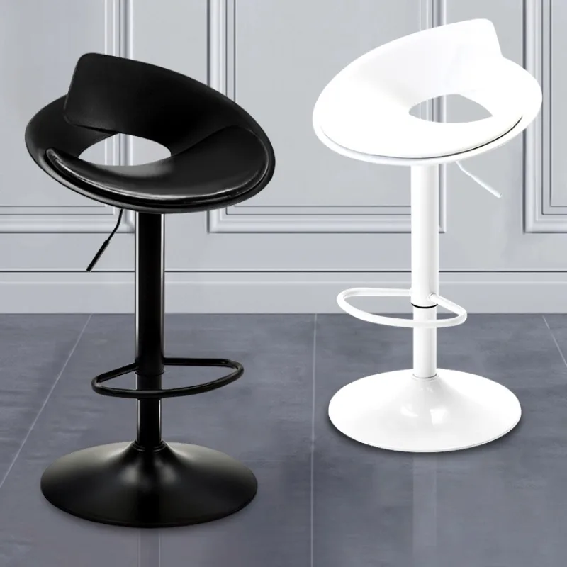Cadeiras de bar de designer minimalista compõem recepção giratória altura ajustável bancos de barra encosto relaxante sillas decoração para casa