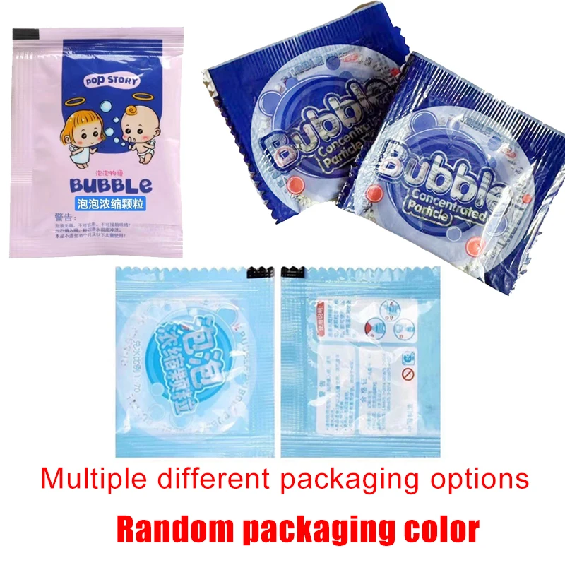 10-30pcs Bubble Machine อาหารเสริม Liquid สีสันฟองเข้มข้นเม็ด 10pcs ≈ 500ml Bubble Gun อาหารเสริมเม็ด