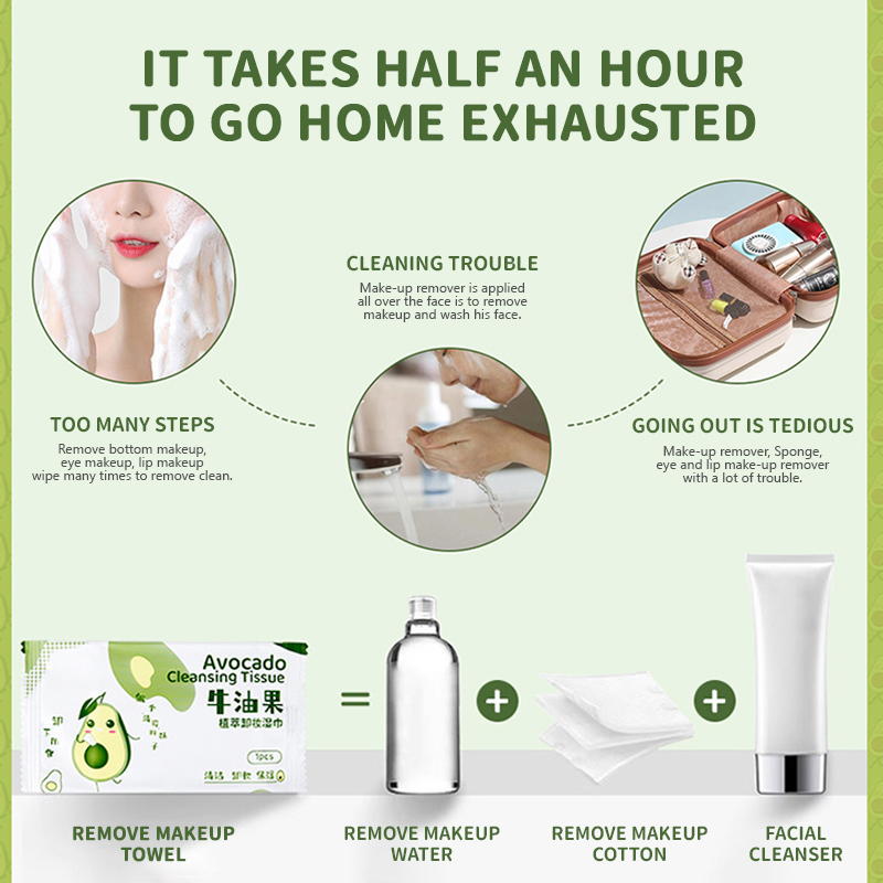 30 шт., одноразовые салфетки для снятия макияжа, 30 шт.