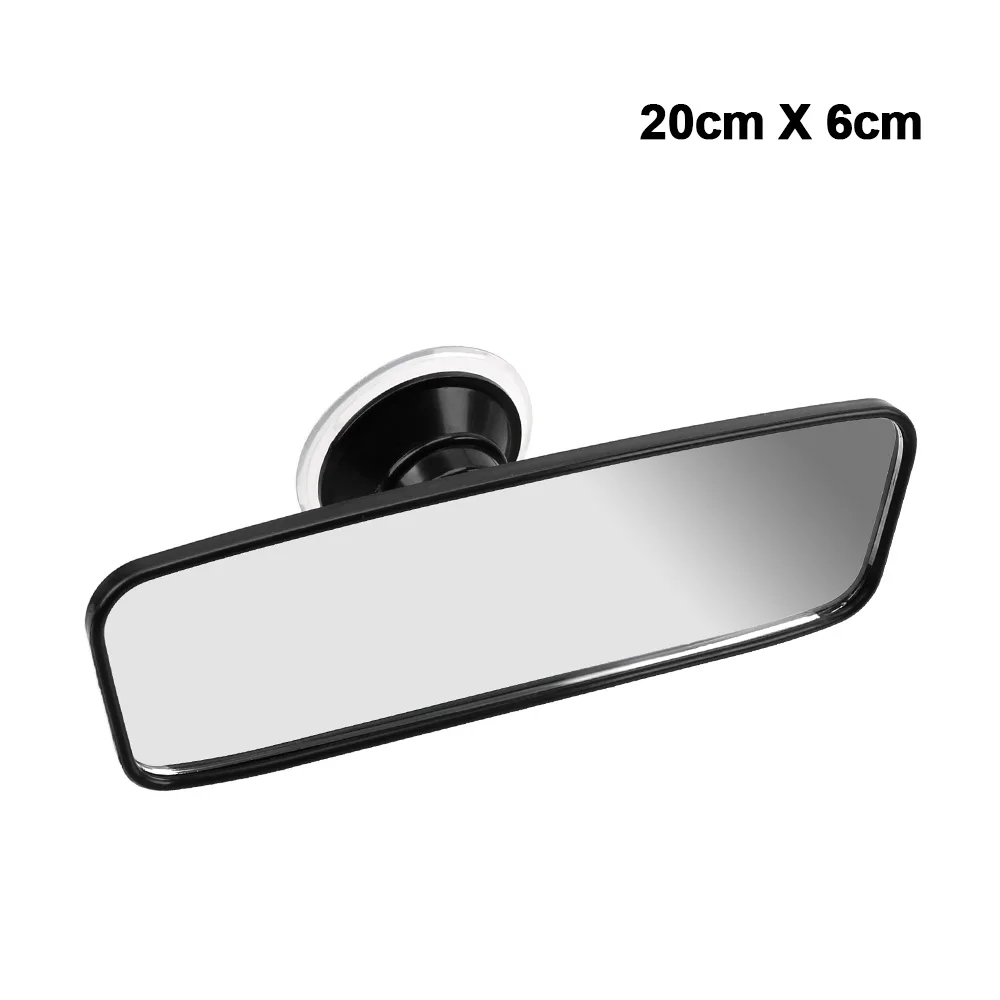 Espejo retrovisor gran angular espejo retrovisor Interior Universal estilo de coche espejo trasero de coche ventosa ajustable 360 °   Gira