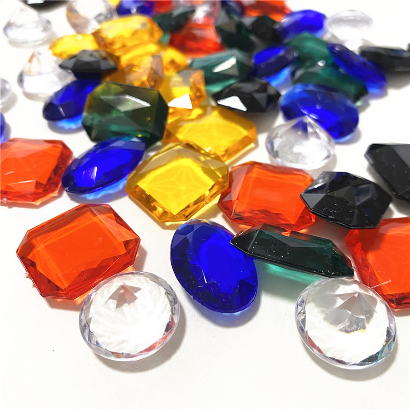 10 Chiếc Acrylic Hình Chữ Nhật Hình Bầu Dục Vuông Hình Kim Cương Cầm Đồ Game Miếng Cho Đột Quyết Chơi Bảng Phản Phụ Kiện