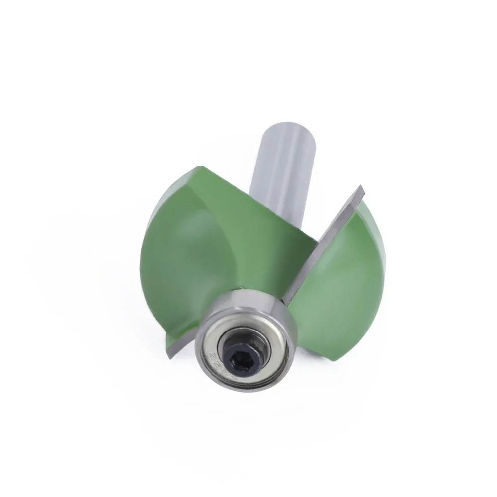AURWOF 1 PC 8 มม.มุมรอบ Router บิตแบริ่งสําหรับงานไม้เครื่องมือทังสเตนคาร์ไบด์เครื่องตัด MC02022